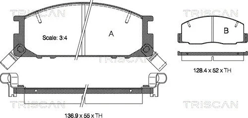 Brake Pad Set, disc brake (8110 13004)