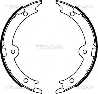 Brake Shoe Set, parking brake (8100 13045)