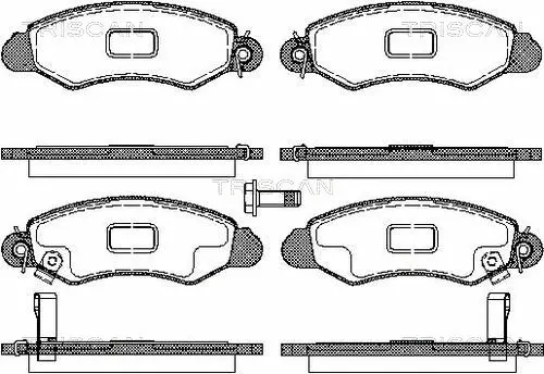 Brake Pad Set, disc brake (8110 69008)