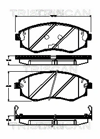 Brake Pad Set, disc brake (8110 43028)