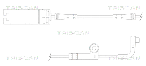 Warning Contact, brake pad wear (8115 11026)