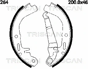 Brake Shoe Set (8100 24264)
