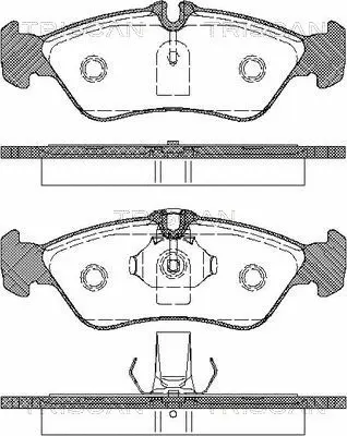 Brake Pad Set, disc brake (8110 23010)
