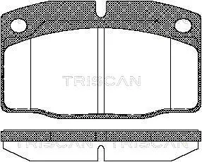 Brake Pad Set, disc brake (8110 24234)