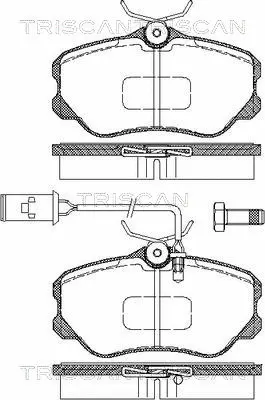 Brake Pad Set, disc brake (8110 15004)