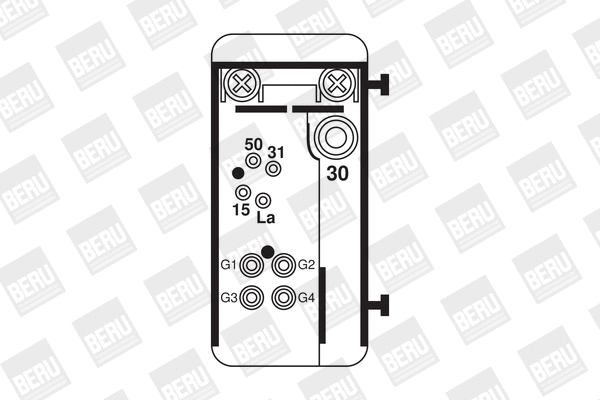 Relay, glow plug system