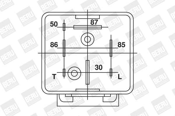 Relay, glow plug system (GR031)