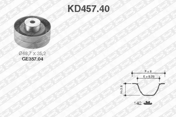 Timing Belt Kit (KD457.40)