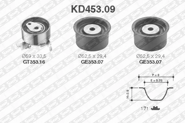 Timing Belt Kit (KD453.09)