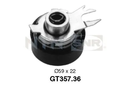 Tensioner Pulley, timing belt (GT357.36)
