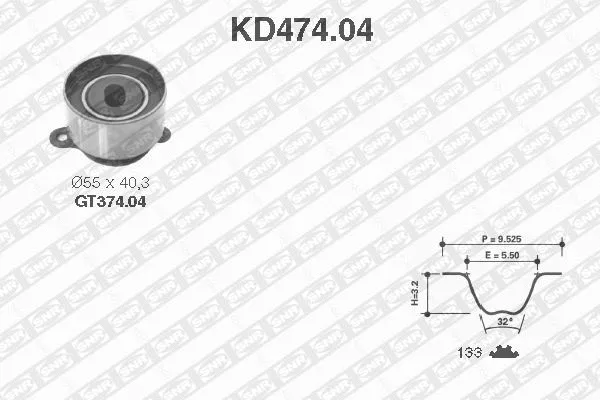 Timing Belt Kit (KD474.04)