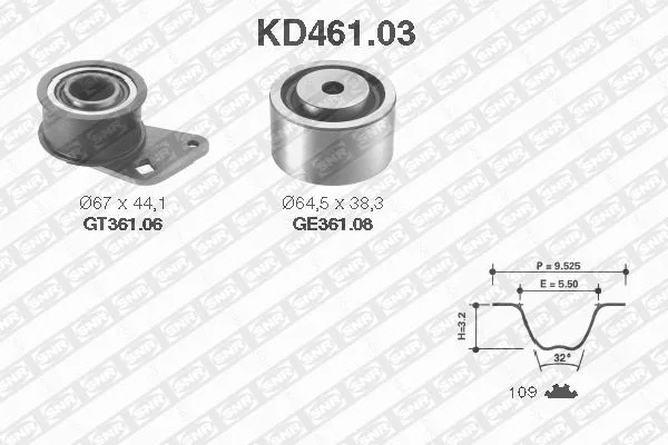 Timing Belt Kit (KD461.03)