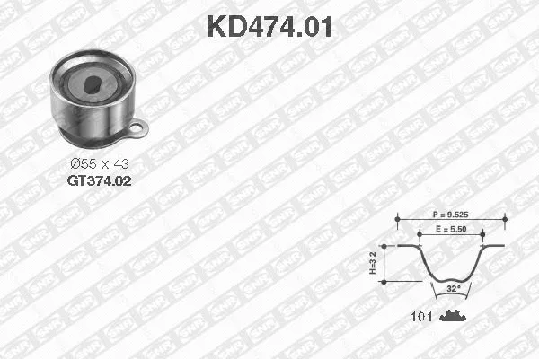 Timing Belt Kit (KD474.01)