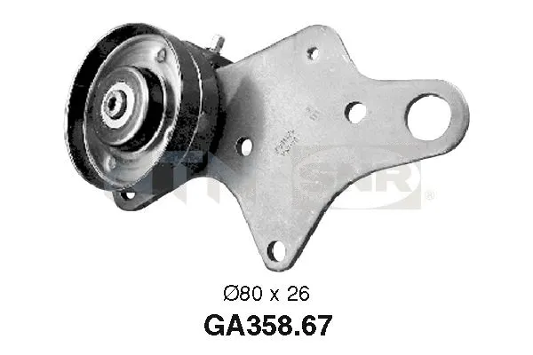 Tensioner Pulley, V-ribbed belt (GA358.67)