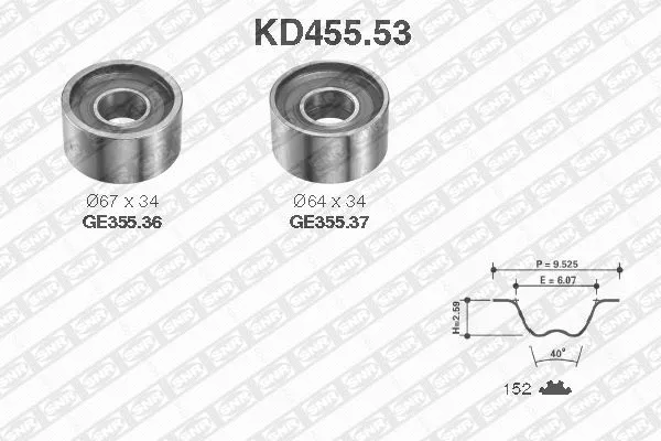 Timing Belt Kit (KD455.53)