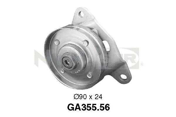 Deflection/Guide Pulley, V-ribbed belt (GA355.56)