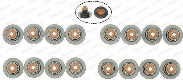 Seal Ring, valve stem (PA6094)