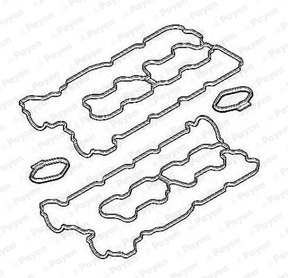 Gasket Set, cylinder head cover (HM5396)