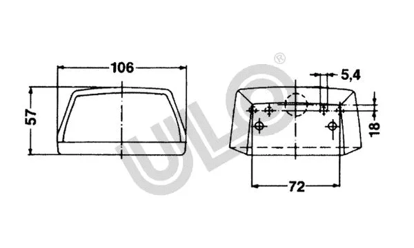 Licence Plate Light (3679-01)