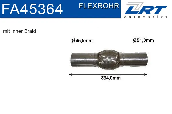 Flexible Pipe, exhaust system (FA45364)
