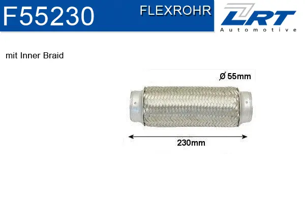 Flexible Pipe, exhaust system (F55230)