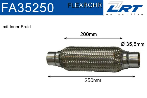 Flexible Pipe, exhaust system (FA35250)