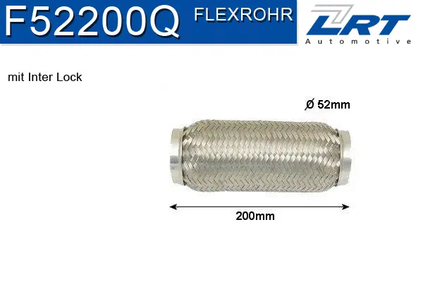Flexible Pipe, exhaust system (F52200Q)