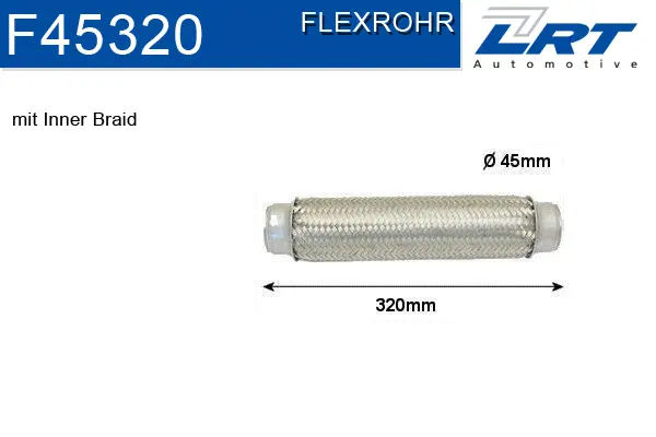 Flexible Pipe, exhaust system (F45320)
