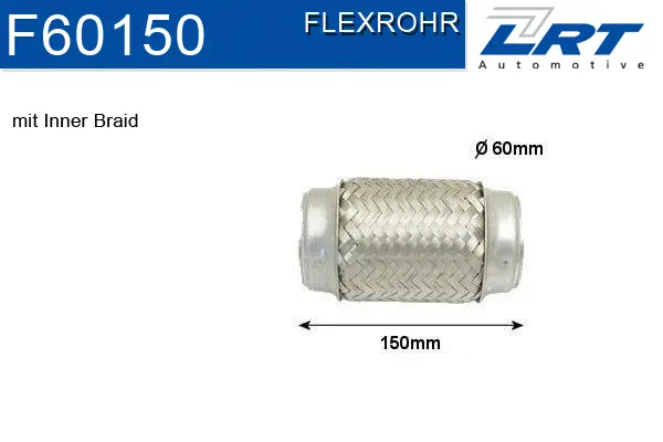 Flexible Pipe, exhaust system (F60150)