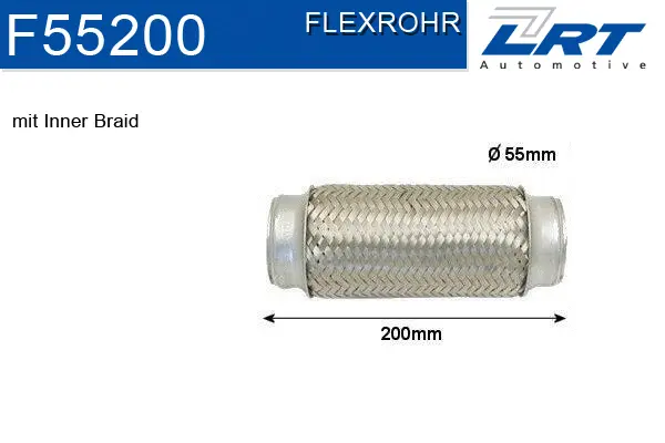 Flexible Pipe, exhaust system (F55200)