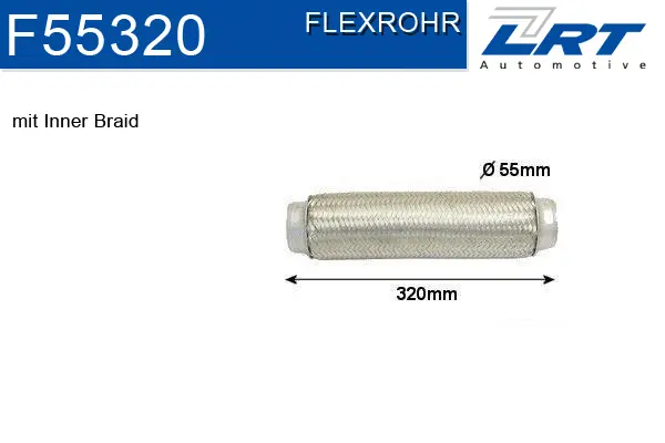 Flexible Pipe, exhaust system (F55320)