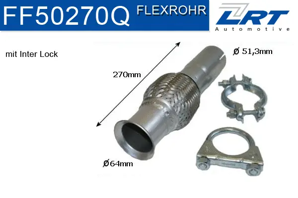 Flexible Pipe, exhaust system (FF50270Q)