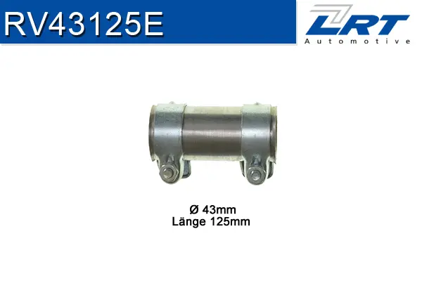 Pipe Connector, exhaust system (RV43125E)
