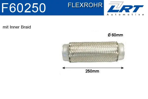 Flexible Pipe, exhaust system (F60250)