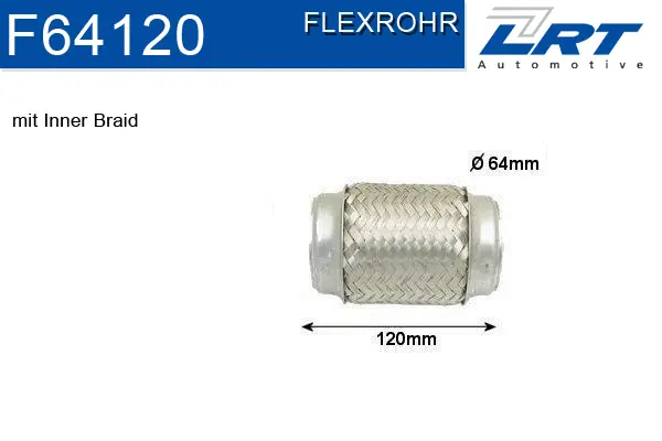 Flexible Pipe, exhaust system (F64120)