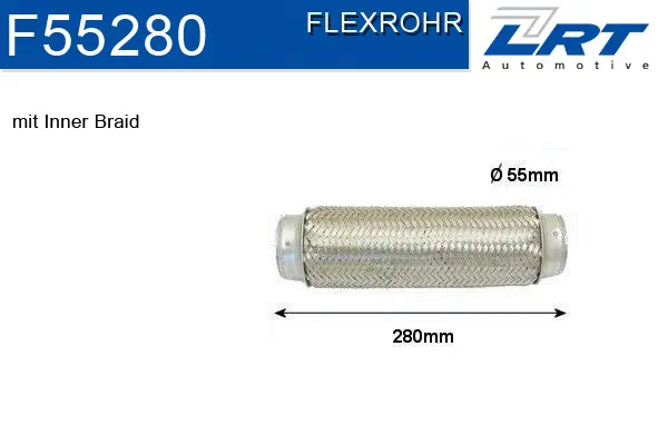 Flexible Pipe, exhaust system (F55280)