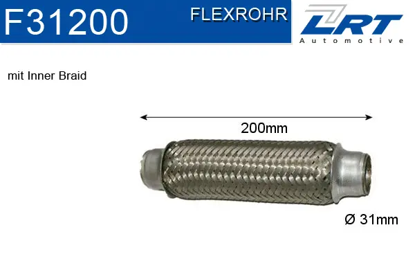Flexible Pipe, exhaust system (F31200)