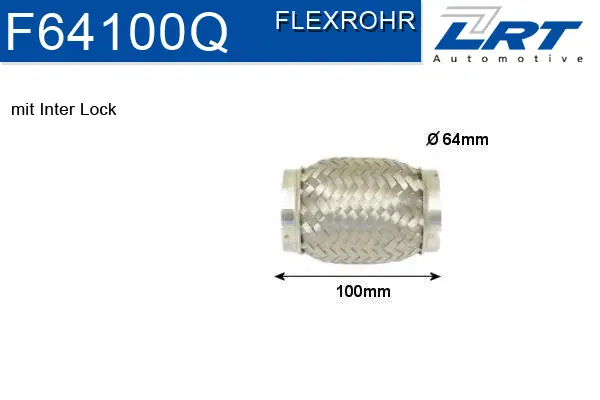 Flexible Pipe, exhaust system (F64100Q)