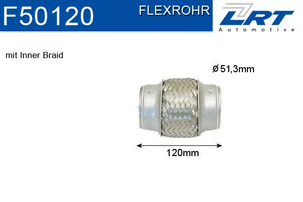 Flexible Pipe, exhaust system (F50120)