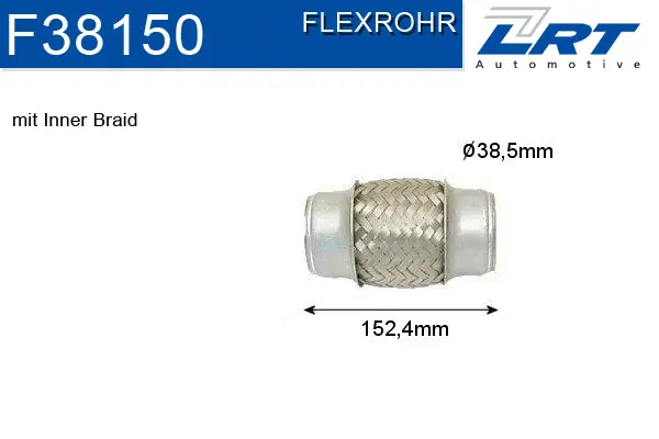 Flexible Pipe, exhaust system (F38150)