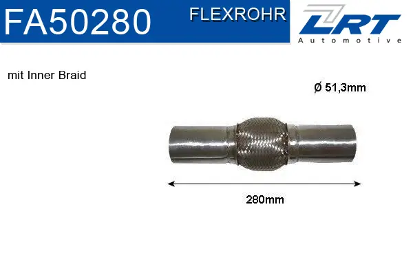 Flexible Pipe, exhaust system (FA50280)