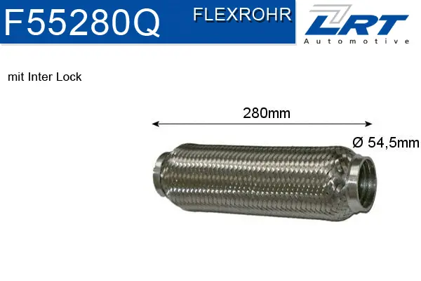 Flexible Pipe, exhaust system (F55280Q)