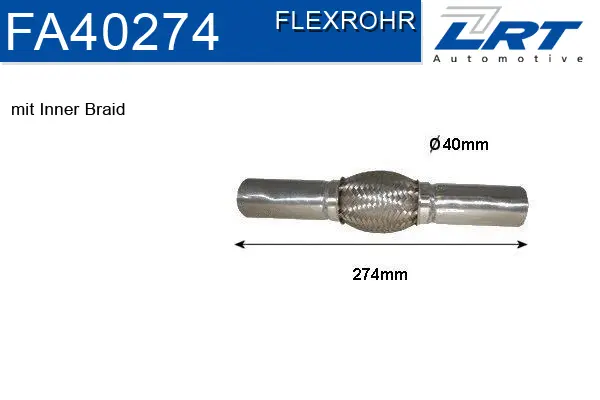 Flexible Pipe, exhaust system (FA40274)