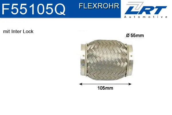 Flexible Pipe, exhaust system (F55105Q)