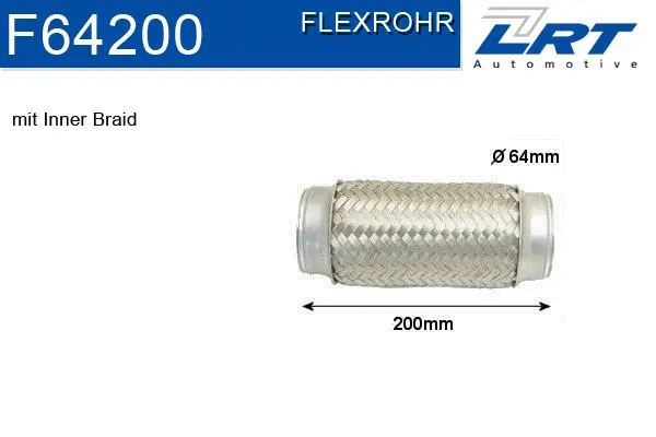 Flexible Pipe, exhaust system (F64200)