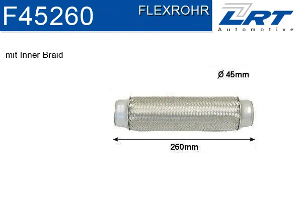 Flexible Pipe, exhaust system (F45260)