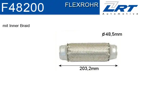 Flexible Pipe, exhaust system (F48200)