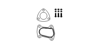 Mounting Kit, catalytic converter (82 14 1890)