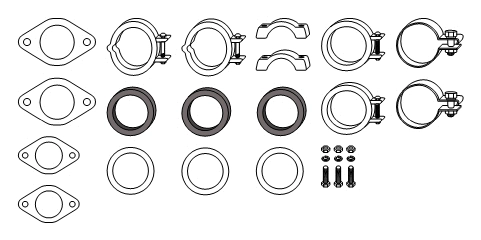 Mounting Kit, exhaust system (82 11 1048)