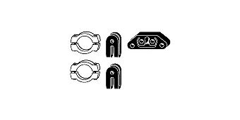 Mounting Kit, exhaust system (82 23 4304)